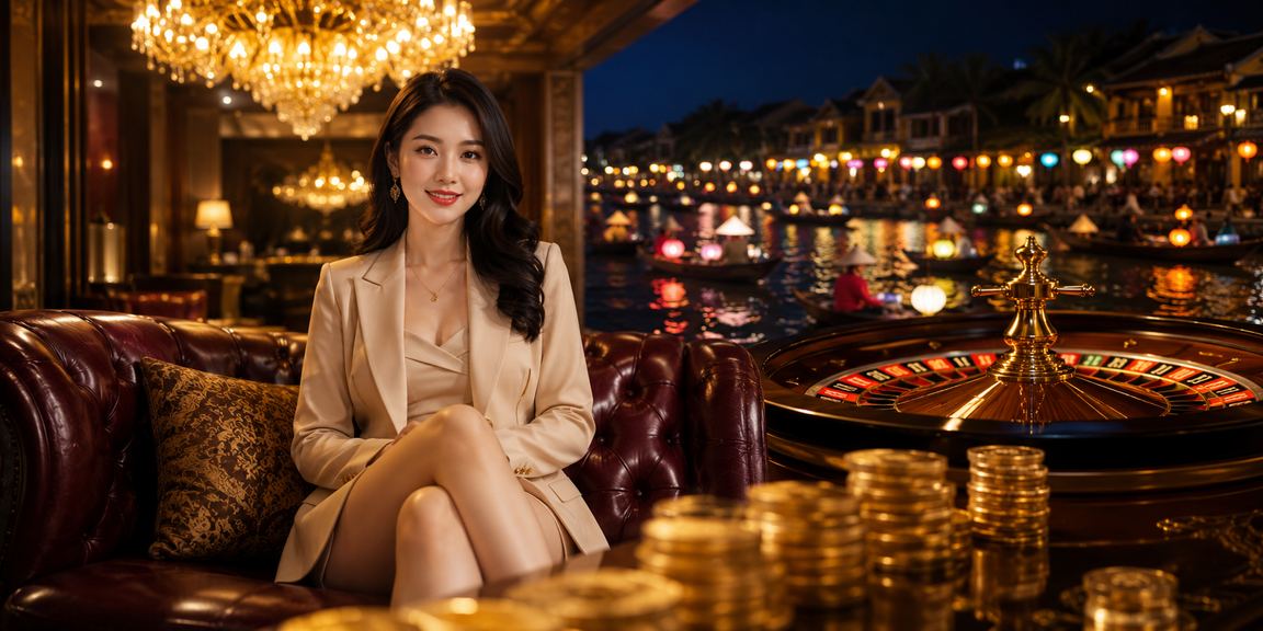 Màn hình bảng điều khiển cá cược tại Hội An với roulette và live casino